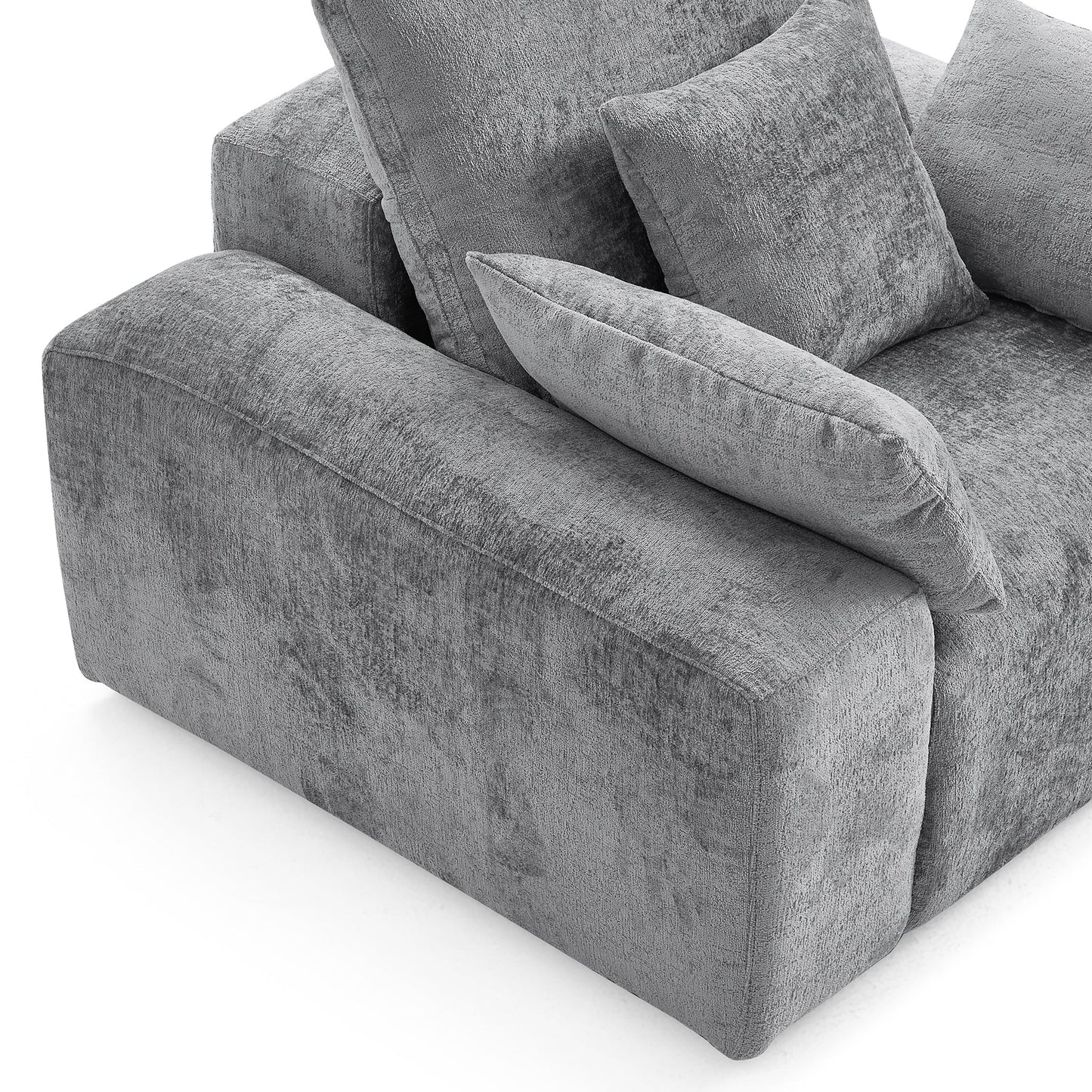 The Empress Camel Armchair-Gray