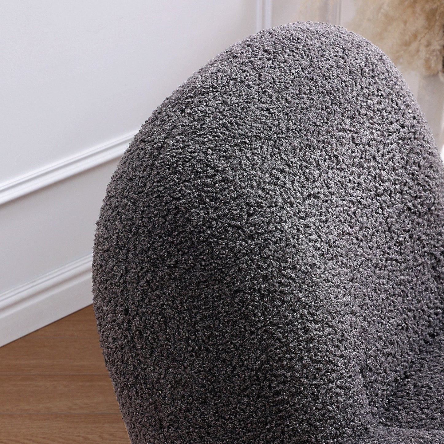 Puff Gray Accent Chair-Gray