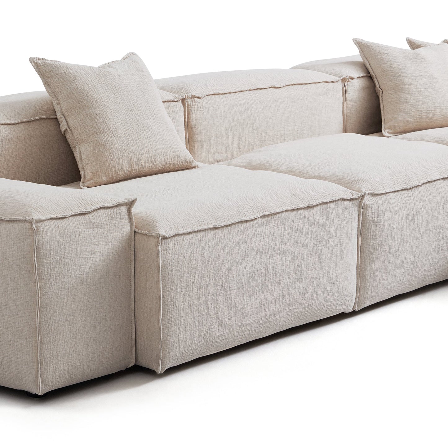 Freedom Modular Khaki Corner Sectional Sofa-Khaki