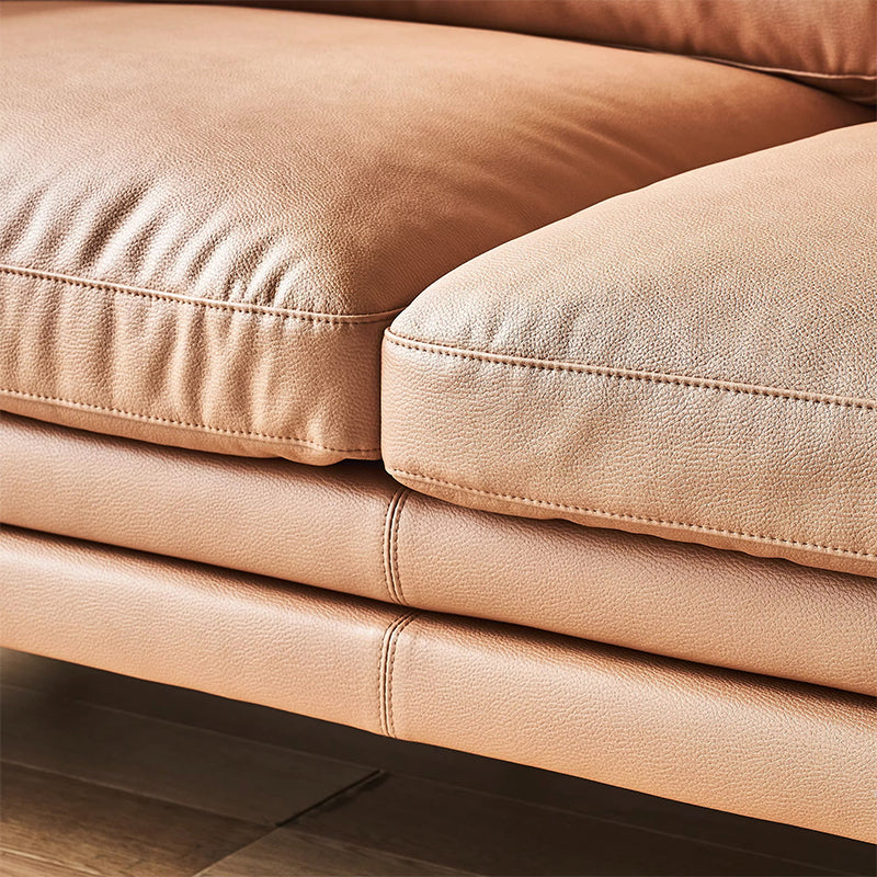 Chic Light Brown Leathaire Couch-Camel