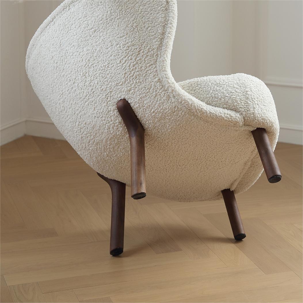 Scandinavian Shaun Accent Chair-White