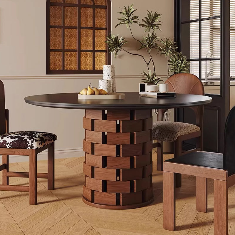 Grid Round Dining Table