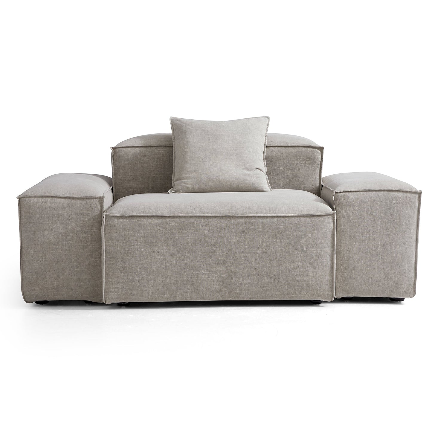 Freedom Modular New Gray Accent Armchair-Sand-Low