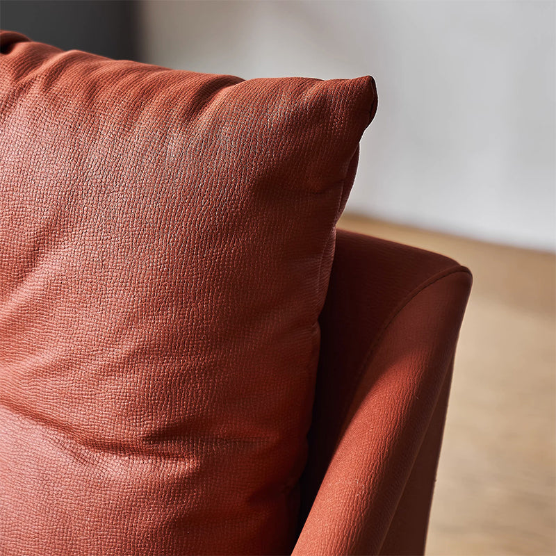 Flamingo Red Fabric Swivel Accent Chair-Red