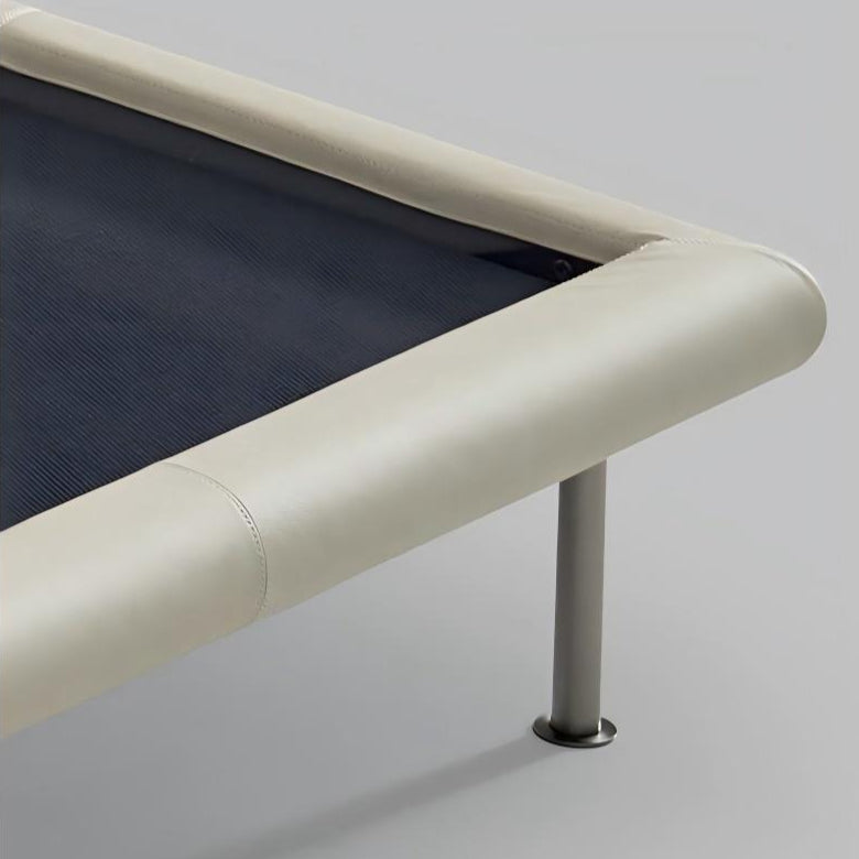 Choco Swirl Leather Bed-Beige
