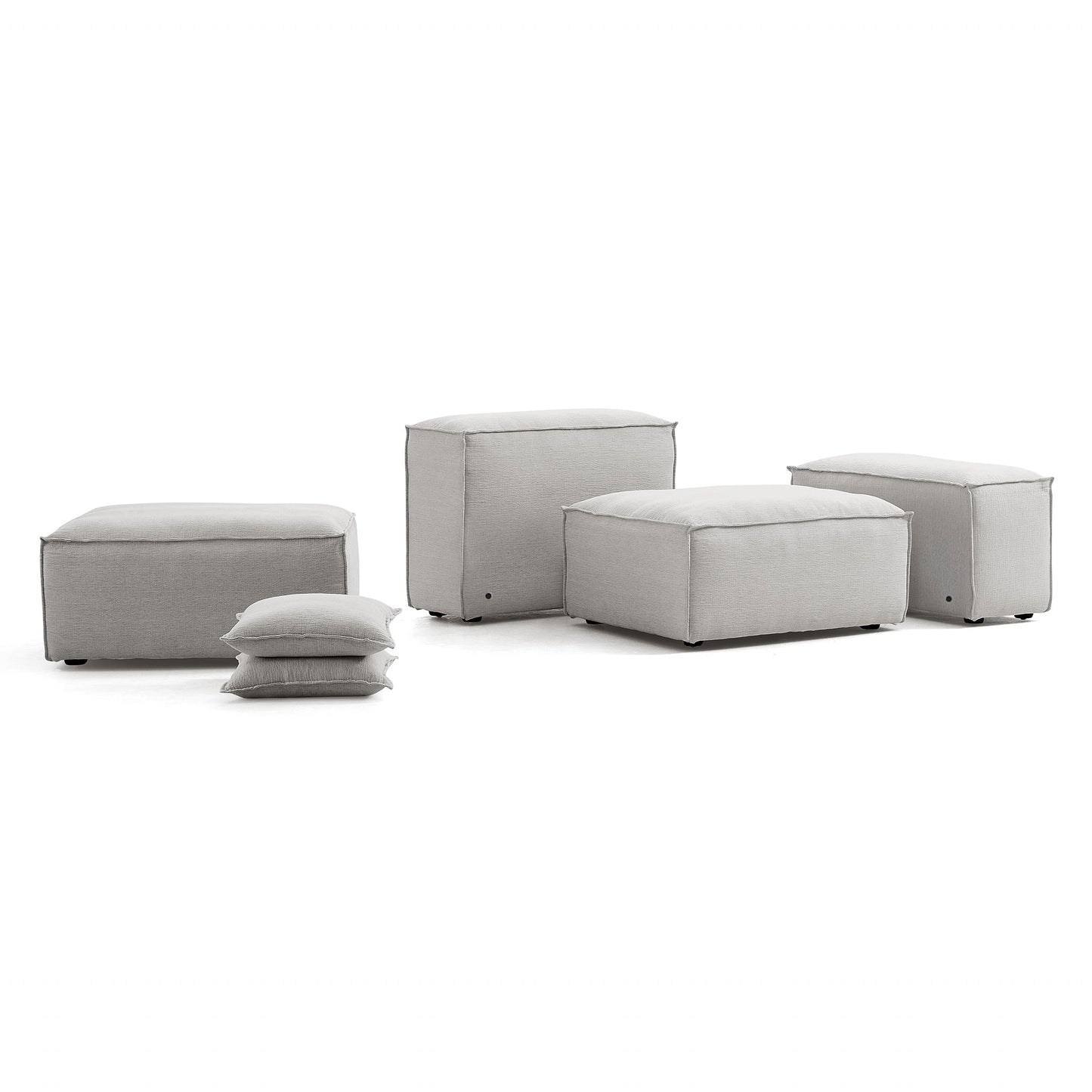 Freedom Modular Gray Sofa-Gray