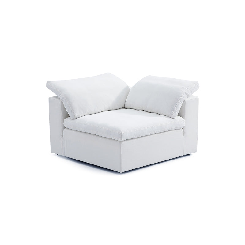 Tender Wabi Sabi L Shaped Sectional-White
