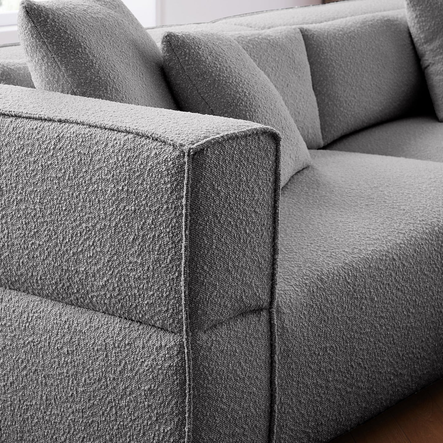 Nordic Modern Creamy Sofa-Gray