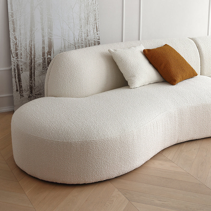 Crescent Bay Wabi Sabi Gray Sofa-White