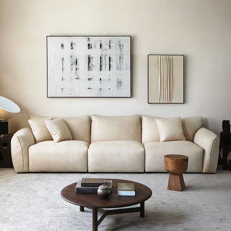 Minimalist Beige Milano Moda Sofa-Beige