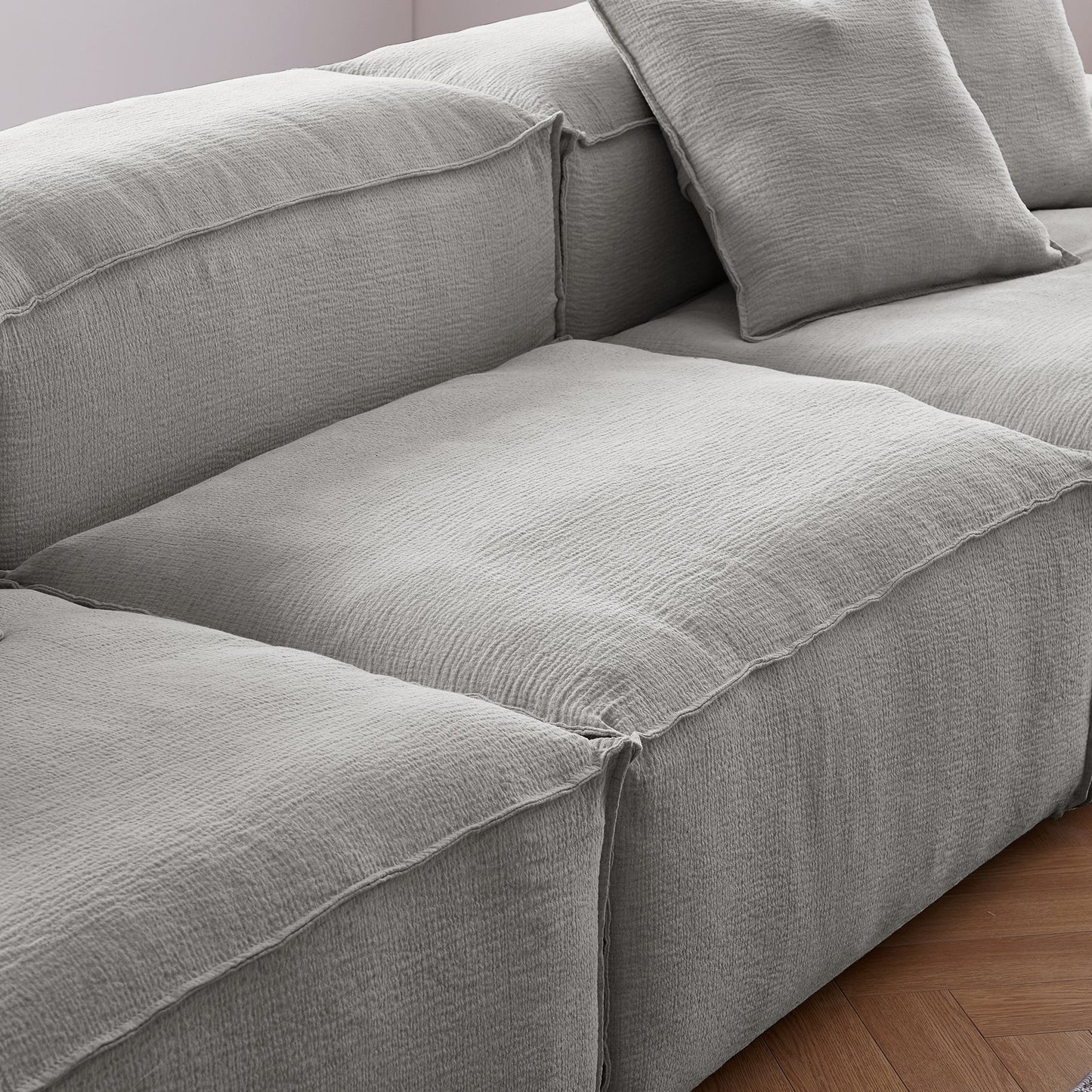 Freedom Modular White Sofa-Gray