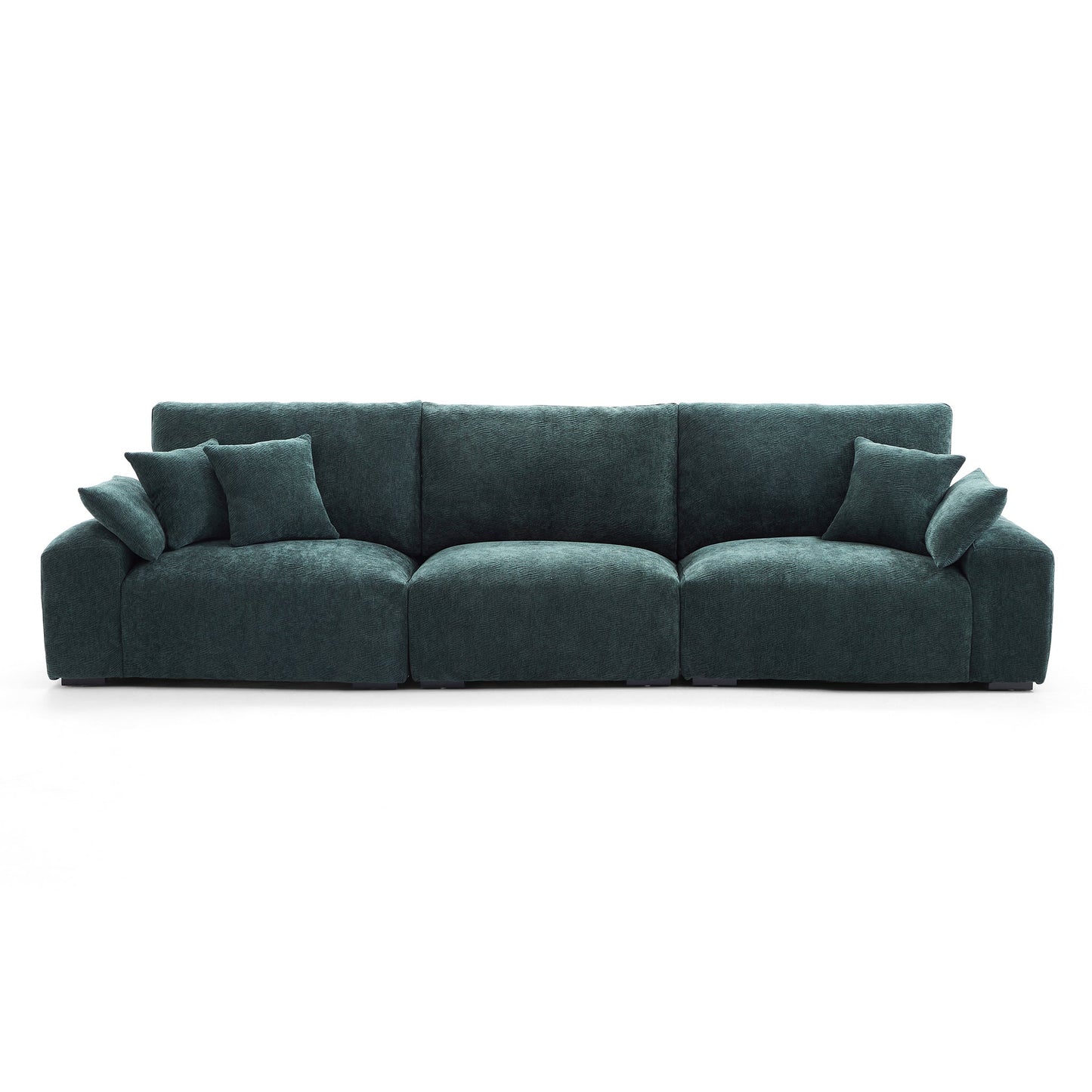 The Empress Green Sofa-Green-126"
