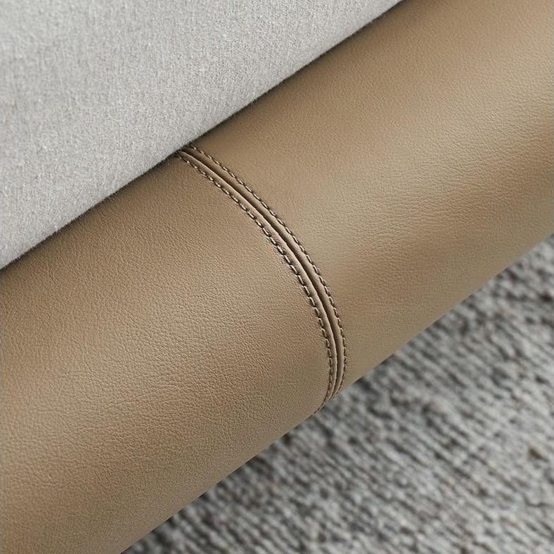Choco Swirl Leather Bed-Brown