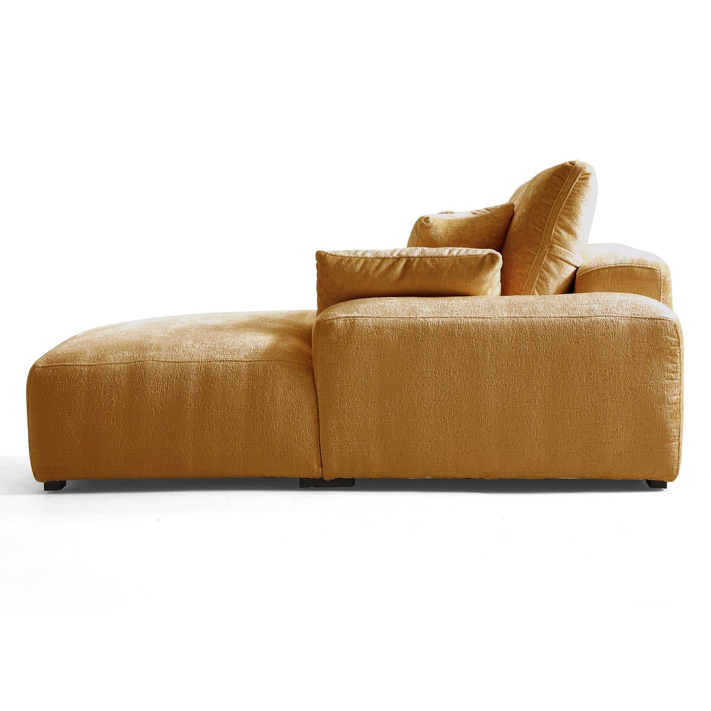 The Empress Beige U Shaped Sectional Sofa-Yellow