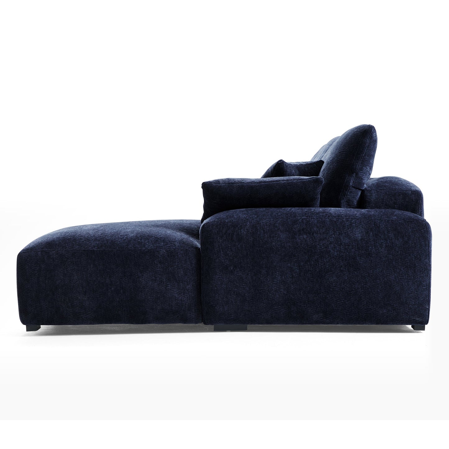 The Empress Green U Shaped Sectional-Navy Blue