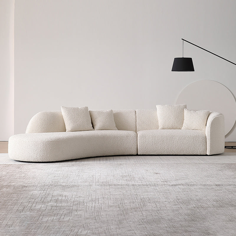 Crescent Bay Wabi Sabi Gray Sofa-White