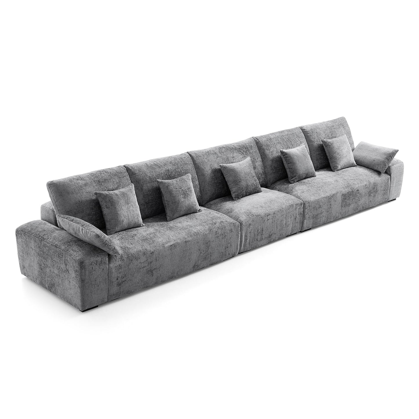 The Empress Beige Sofa-Gray-175.6"