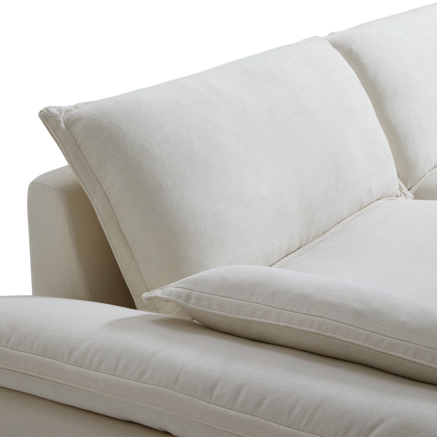 Casper Sailboat Fabric Sofa-Beige