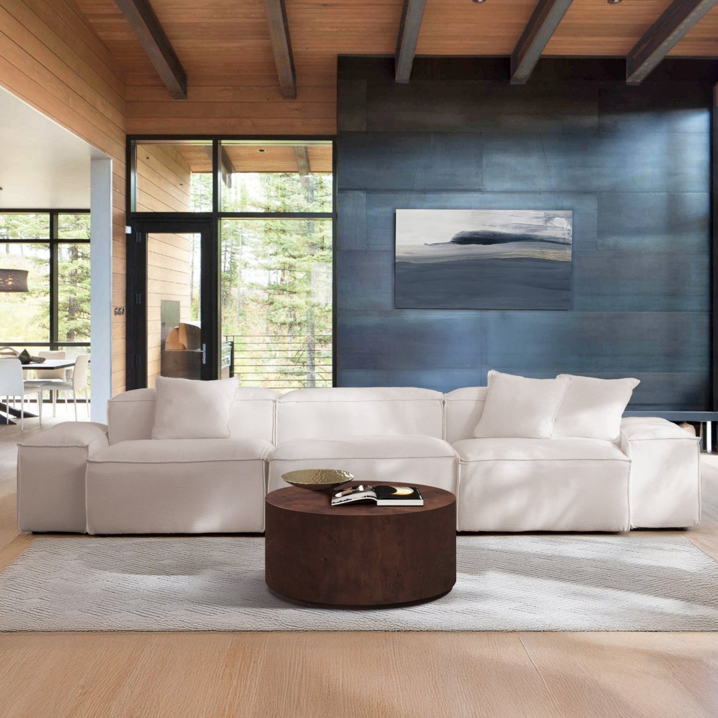 Freedom Modular Khaki Sofa-Khaki