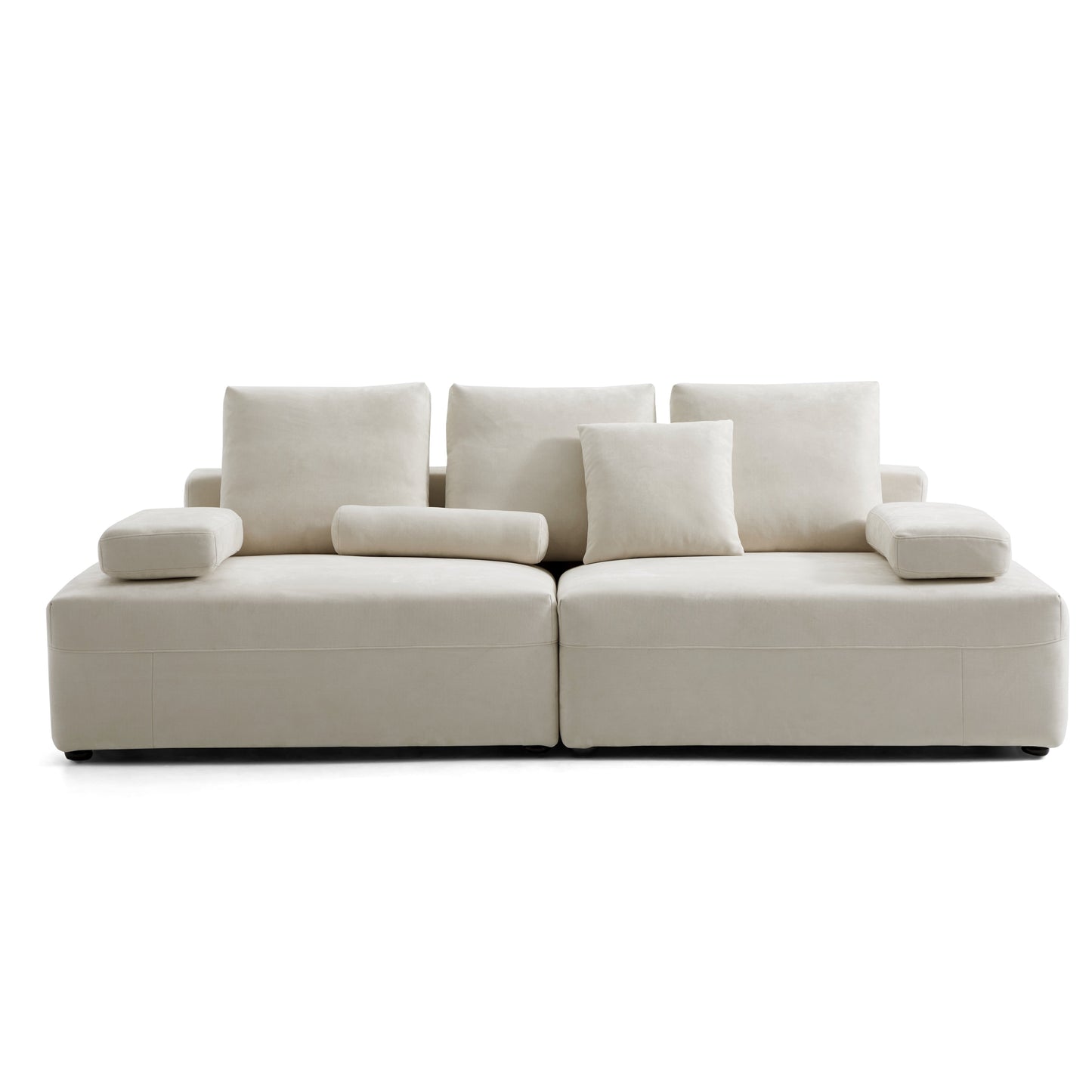Composition Wabi Sabi Gray Sofa-Beige
