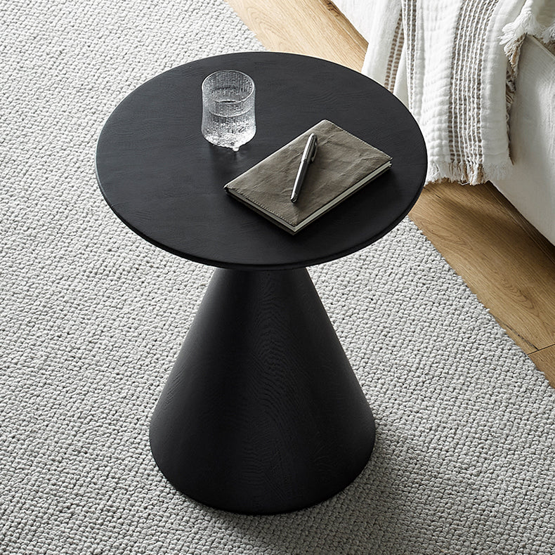 Raven Cone Shaped Oak Side Table