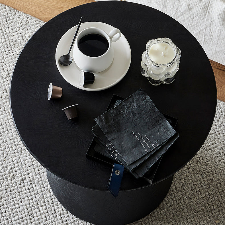 Raven Cone Shaped Oak Side Table
