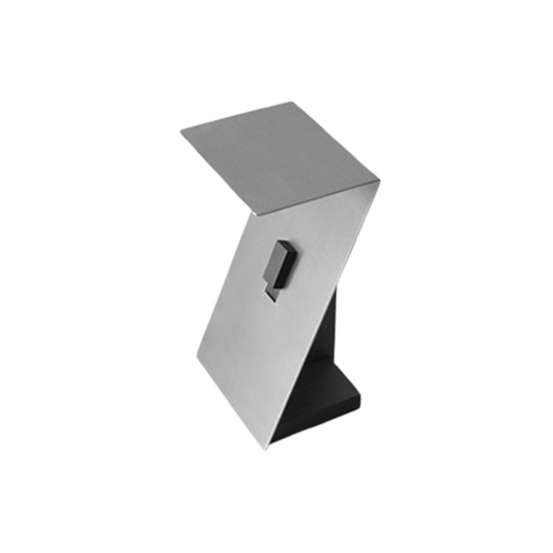 Modern Brushed Stainless Steel Side Table-Black