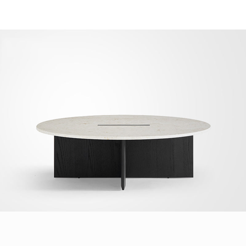 Origami Round Coffee Table Set-Black