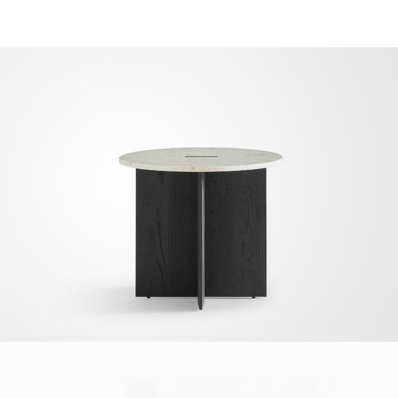 Origami Round Coffee Table Set-Black