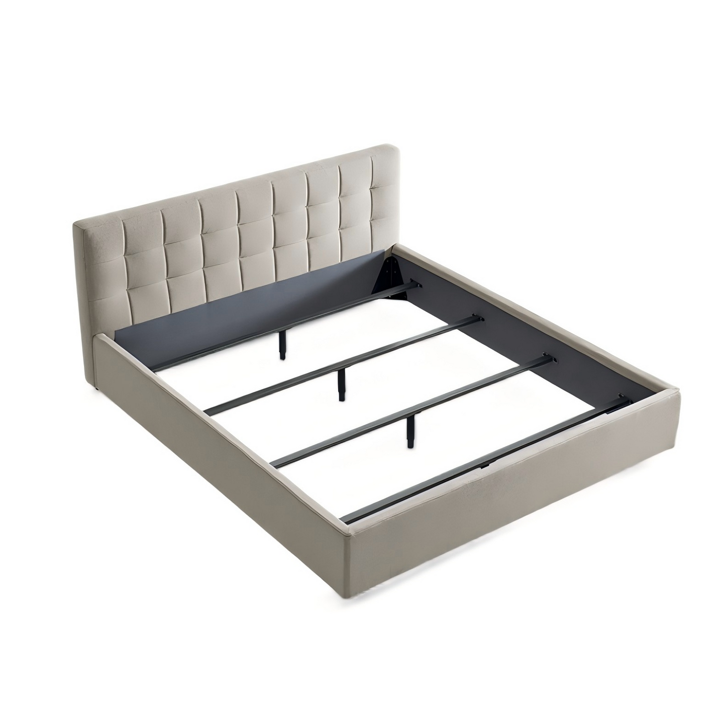 Sugar Cube Fabric Bed-Gray