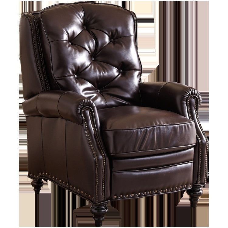 American Leather Tiger Chair Small Apartment Living Room Single Sofa Nordic Pastoral High-Back Leisure Chair Sofa Chair
