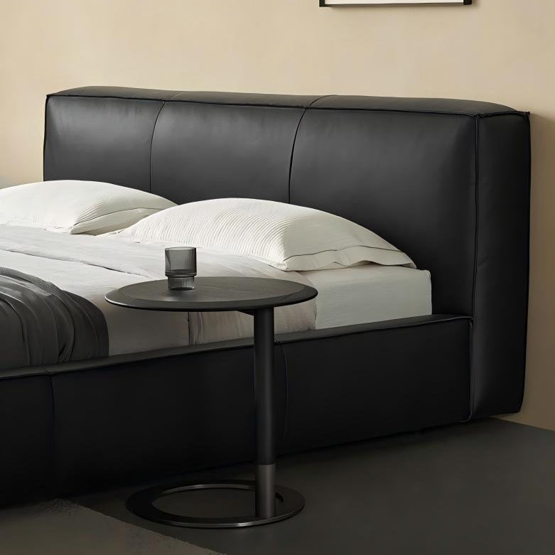 Cinnamon Leather Bed-Black