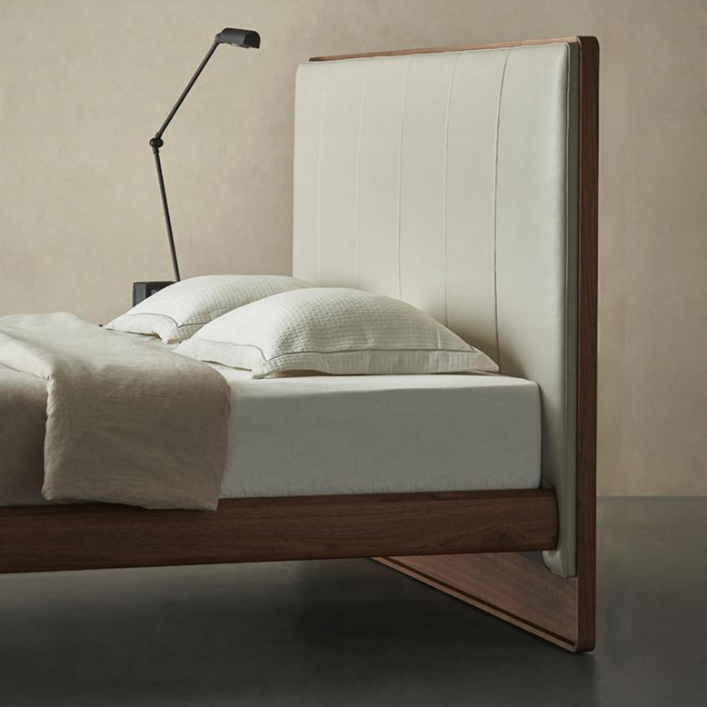 Muffin Edge Leather Bed-Brown