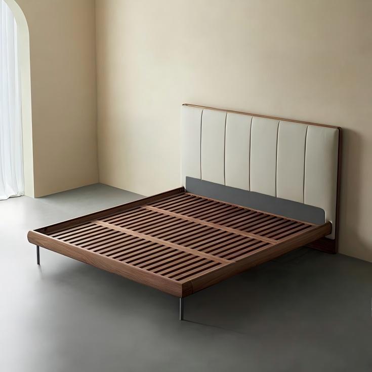 Muffin Edge Leather Bed-Brown