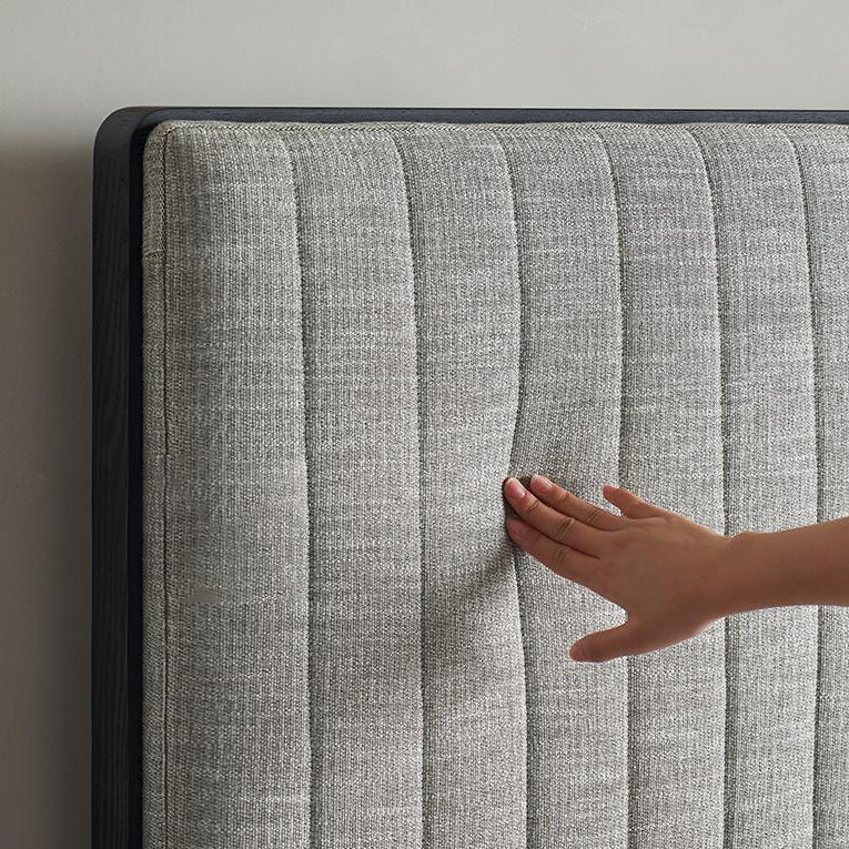 Muffin Edge Fabric Bed-Black