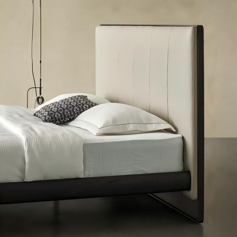 Muffin Edge Leather Bed-Black