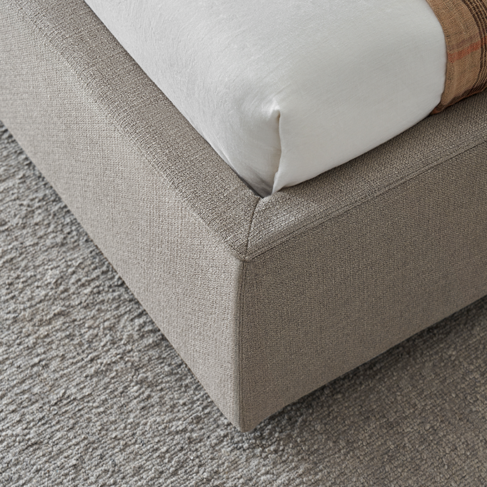 Sugar Cube Fabric Bed-Gray