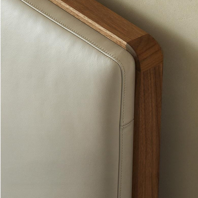 Muffin Edge Leather Bed-Brown