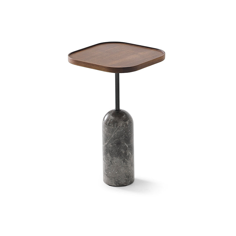Nowra Marble Side Table-22.8"