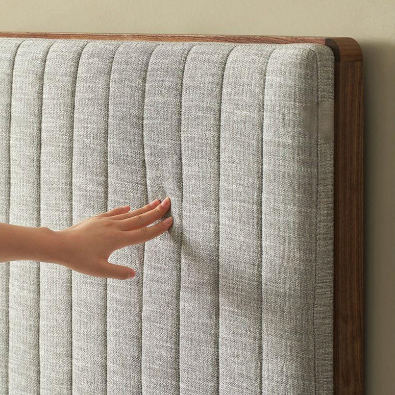 Muffin Edge Fabric Bed-Brown