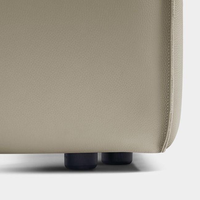 Pudding Leather Bed-Beige