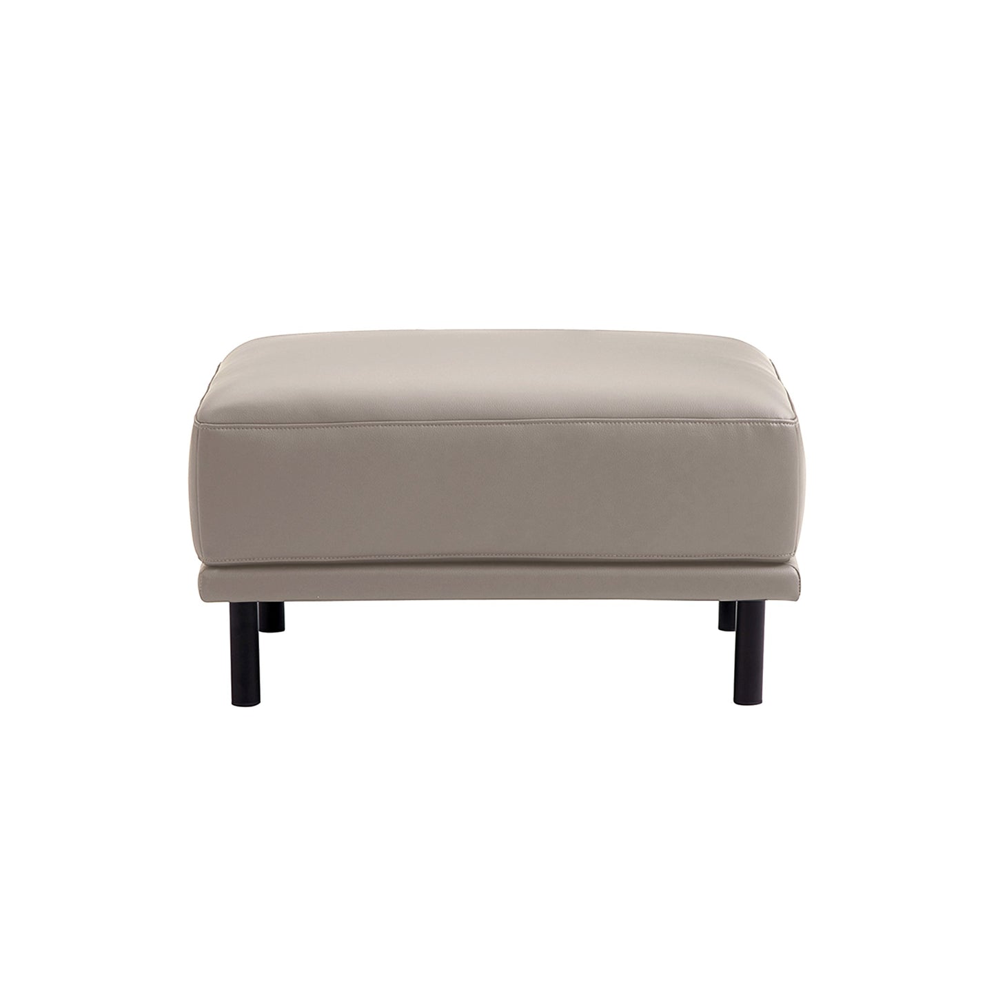 Noble Leather Sofa Ottoman-Beige