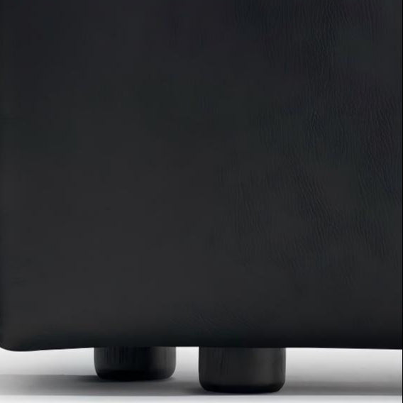 Pudding Leather Bed-Black