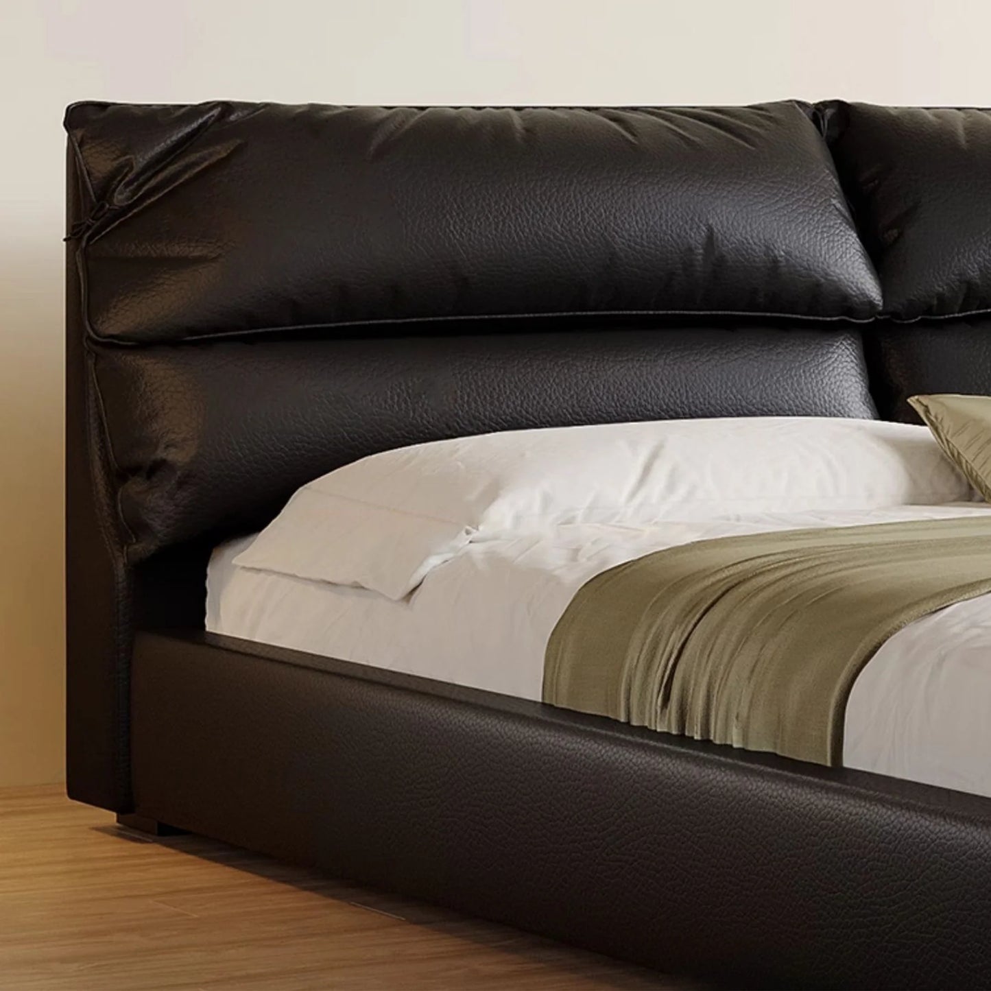 Elephant Ear Soft Leather Bed