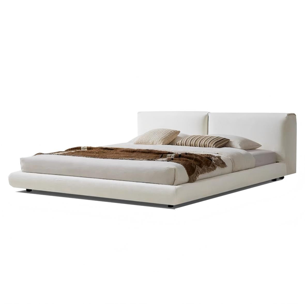 Donut Nap Fabric Bed-White