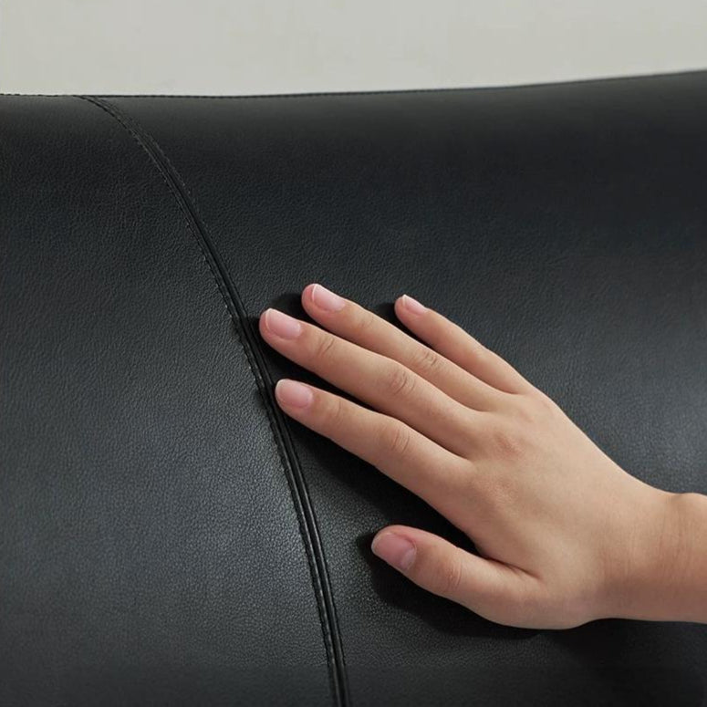 Choco Swirl Leather Bed-Black