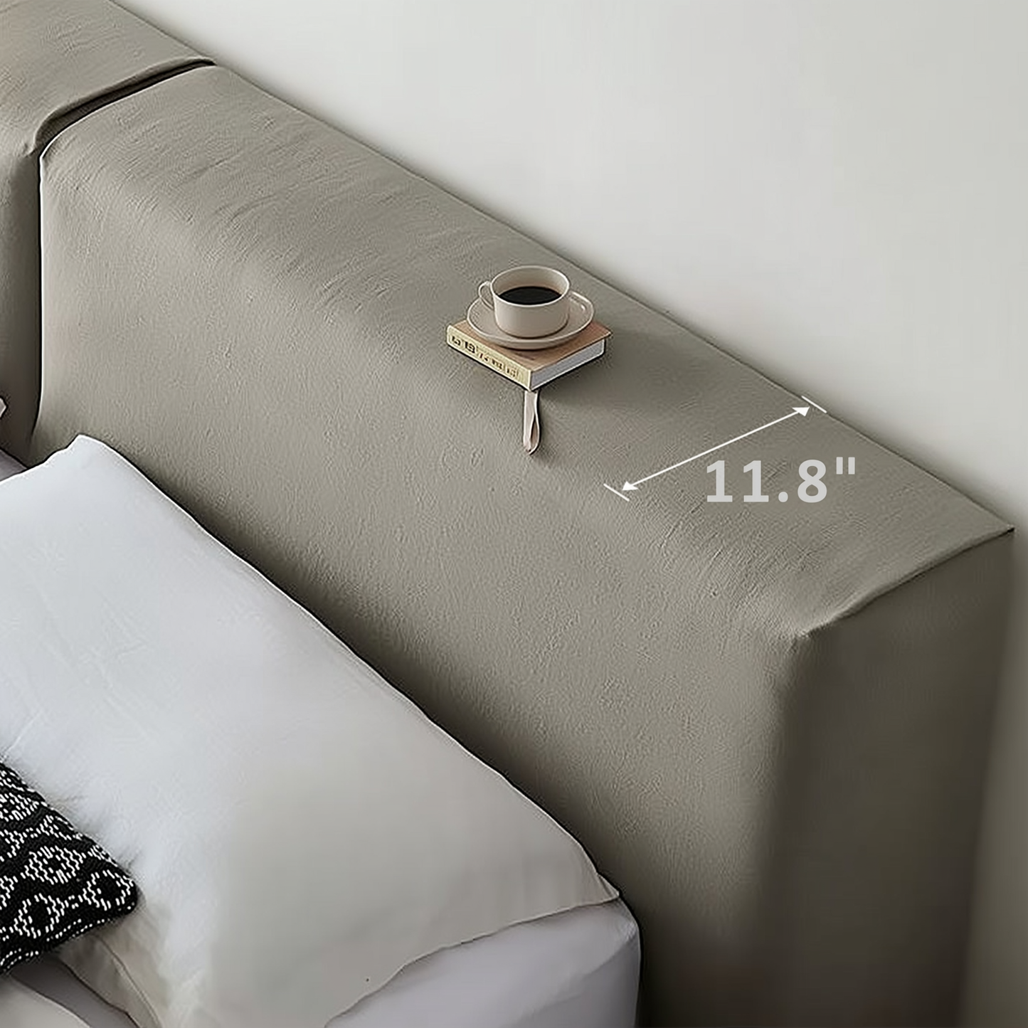 Donut Nap Fabric Bed-Gray