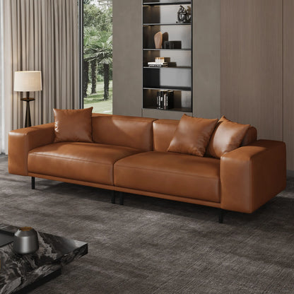 Noble Black Leather Sofa
