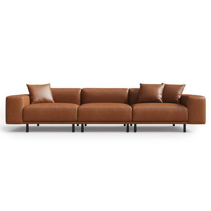 Noble Black Leather Sofa