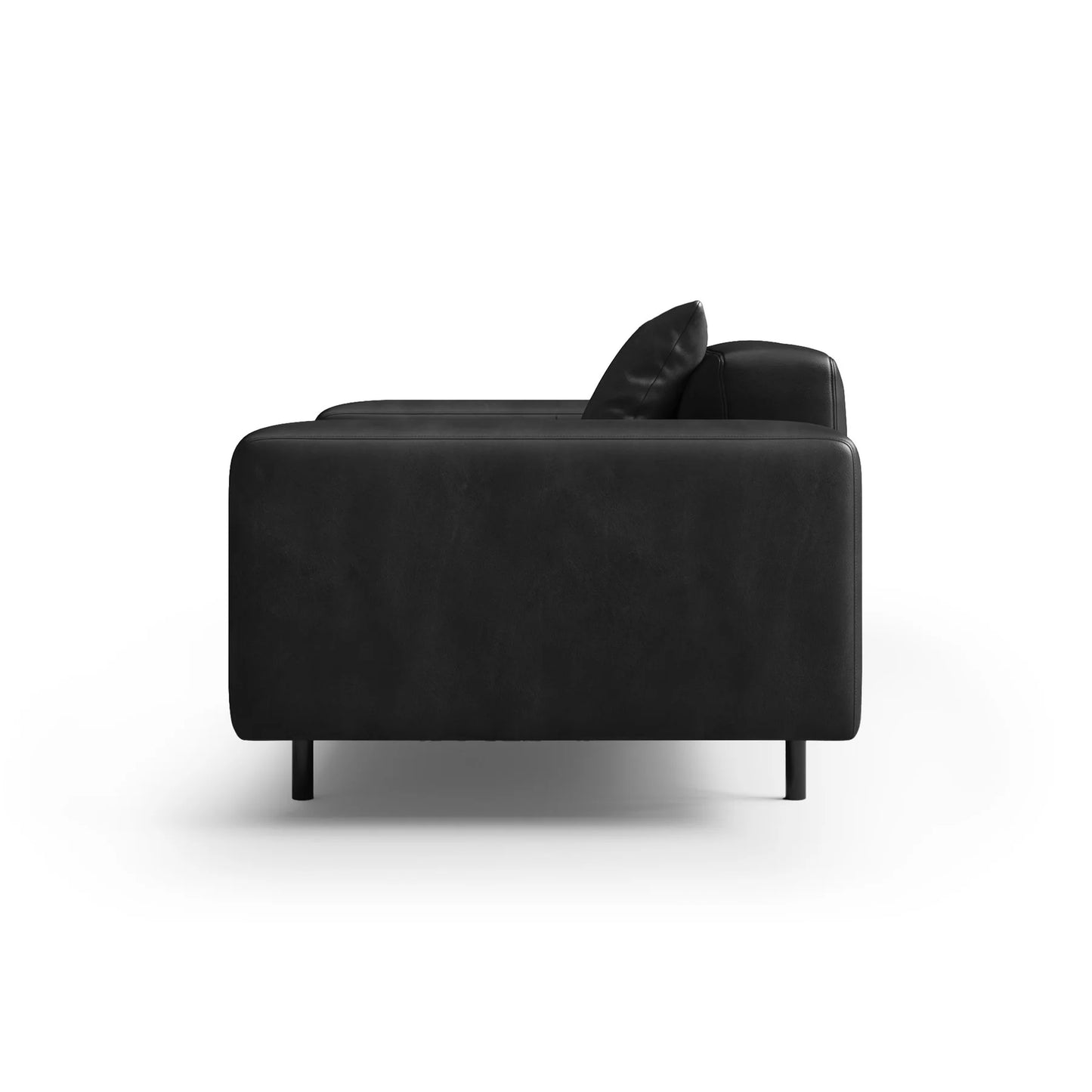 Noble Black Leather Sofa